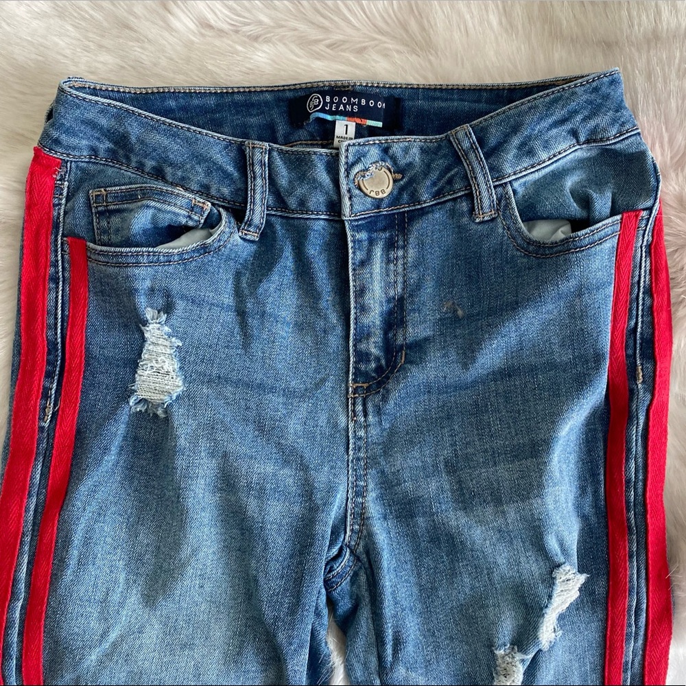 Boom Boom Jeans With Red Stripes